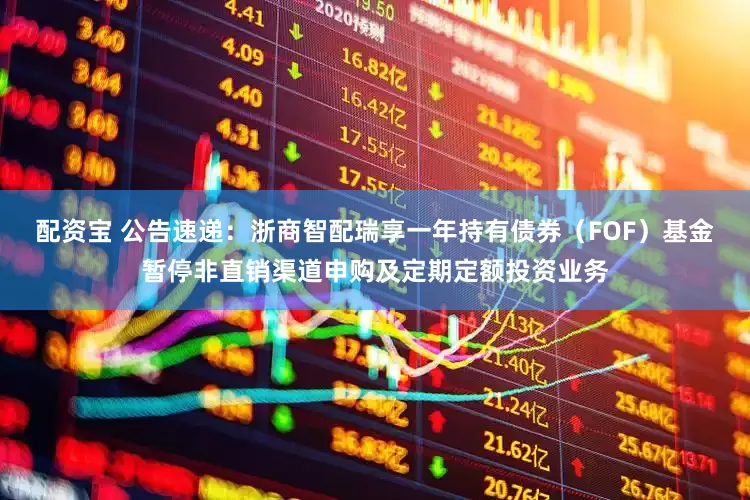 配资宝 公告速递：浙商智配瑞享一年持有债券（FOF）基金暂停非直销渠道申购及定期定额投资业务
